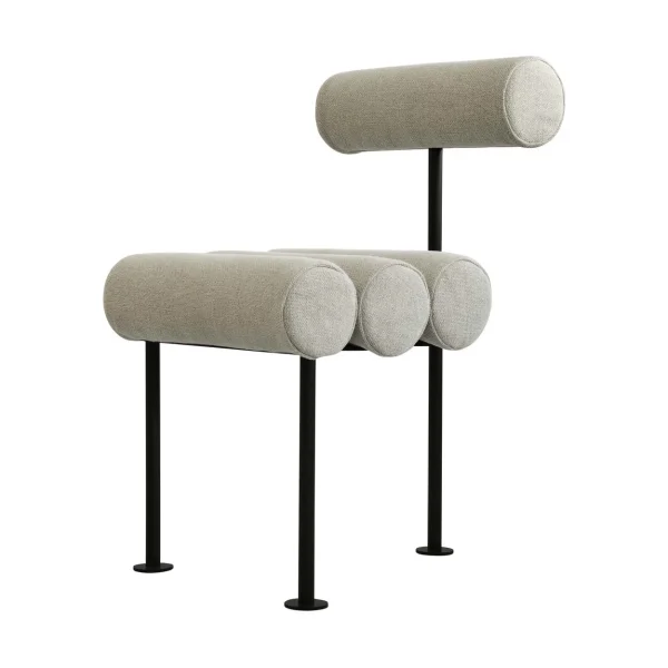 101 Copenhagen Hiro eetkamerstoel Black frame-Sand