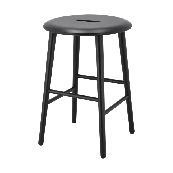 1898 Norrabo kruk 45 cm Zwart gelakt eiken