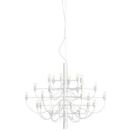 2097|30 by Gino Sarfatti kroonluchter opaal wit