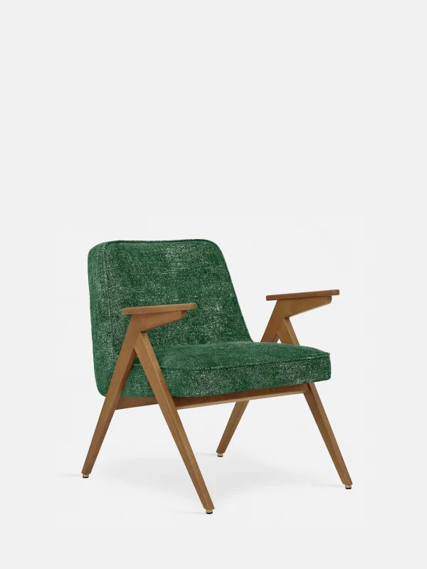 366 Concept BUNNY FAUTEUIL - Groen in Marmer Flesgroene Stof