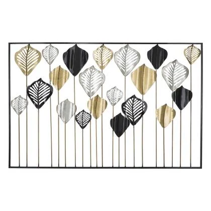 3D decoratief paneel in veelkleurig metaal 120x2,5x78,5 cm