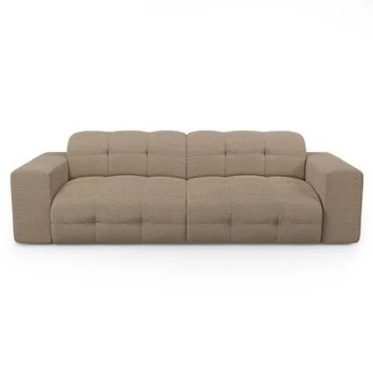 4-zitsbank bouclette taupe 230cm