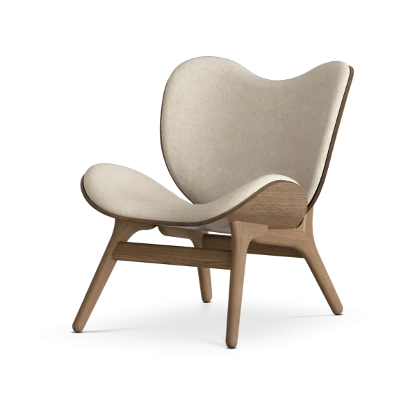 A Conversation Piece houten fauteuil donker eiken - White Sands