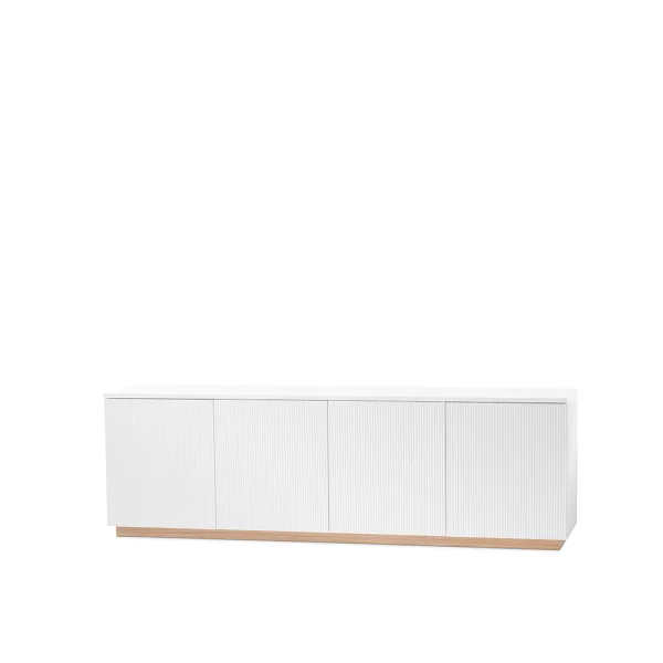 A2 Beam sideboard witte lak, sokkel van witgeolied eikenhout