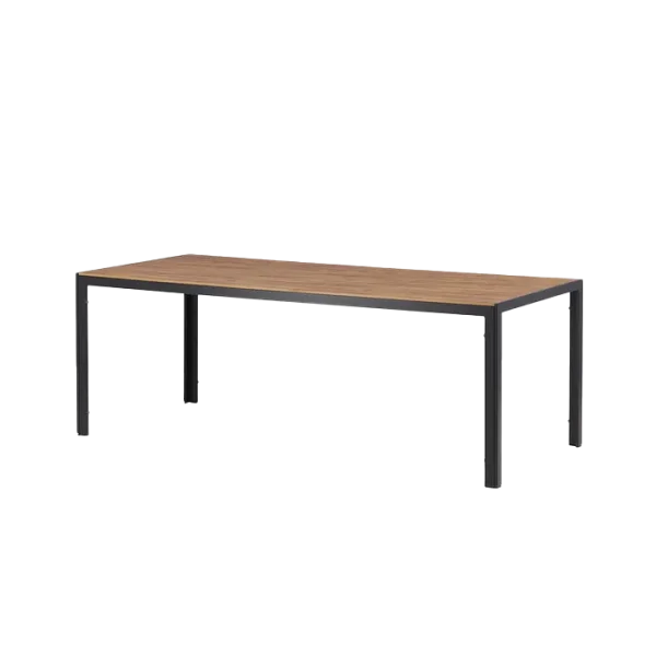 Aaron tuintafel polywood bruin - 205 x 90 cm