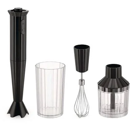 Alessi Staafmixer Set Plissé - Zwart - Michele de Lucchi - MDL10S B