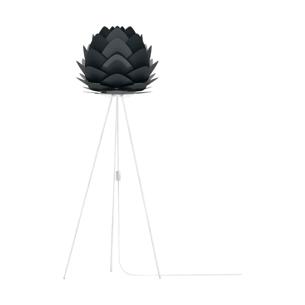 Aluvia Medium vloerlamp anthracite grey - met tripod wit - Ø 59 cm