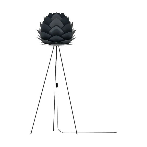 Aluvia Medium vloerlamp anthracite grey - met tripod zwart - Ø 59 cm