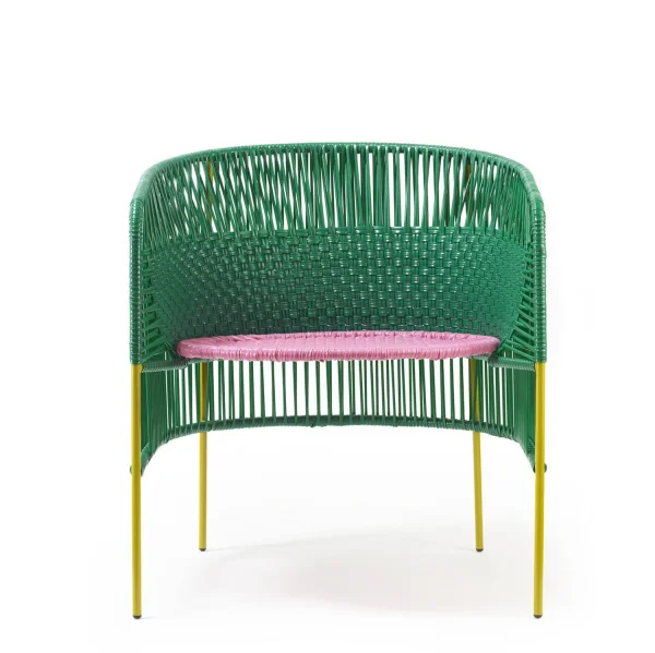 Ames CARIBE Lounge-fauteuil - groen/roze/curry