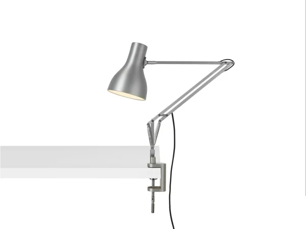 Anglepoise Type 75™ bureaulamp - geborsteld aluminium - met tafelklem - Led