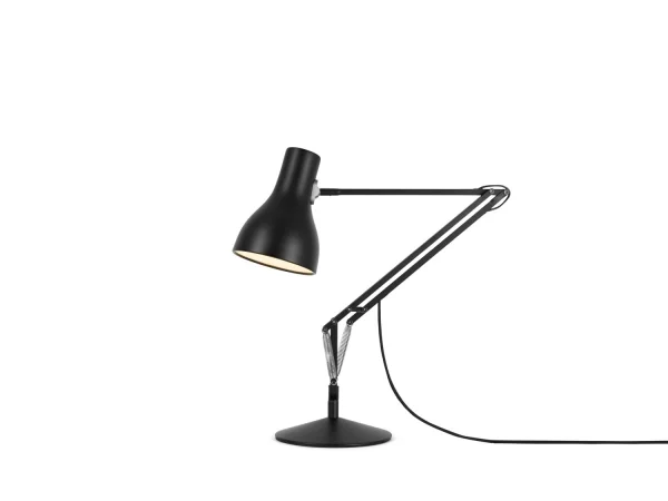 Anglepoise Type 75™ bureaulamp - jet zwart - met voet - Led