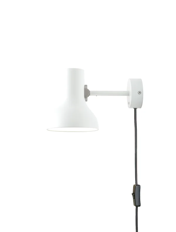 Anglepoise Type 75™ Mini Wandlamp - alpien wit - met kabel