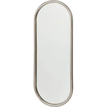 Angui spiegel 108x39 silver ovaal