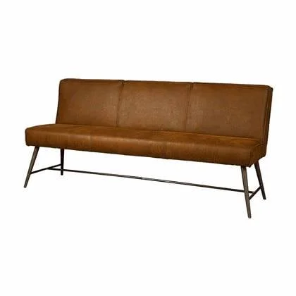 Anli-Style Tower living Belmonte bench 155 - fabric cherokee 8 cognac