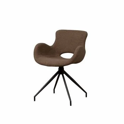 Anli-Style Tower living Campo swivel armchair - Teddy Dark brown
