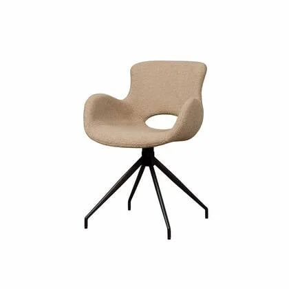 Anli-Style Tower living Campo swivel armchair - Teddy Light brown