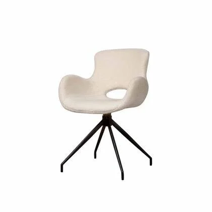 Anli-Style Tower living Campo swivel armchair - Teddy White