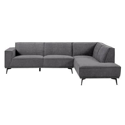 Anli-Style Tower living Leeds 2,5-seater AL + Ottoman R Black Blue