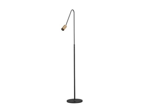 Antidark - Decor F1 LED Vloerlamp Dim. Zwart/Messing