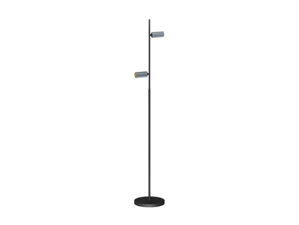 ANTIDARK - Decor F2 LED vloerlamp, dimbaar, zwart/aluminium
