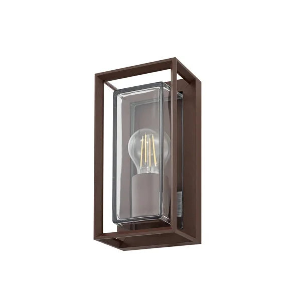 Arcchio - Ismera buitenwandlamp, roestkleurig, IP65, glas, E27