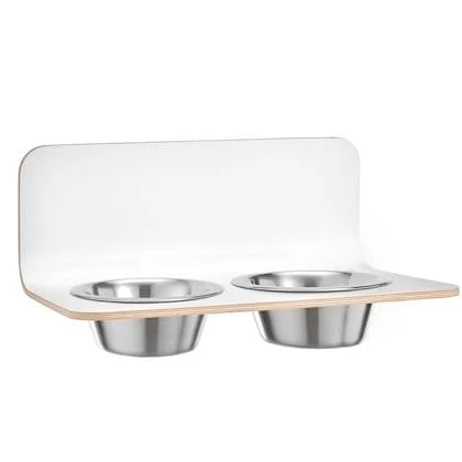 Arco hondenvoerbak wand medium|large wit