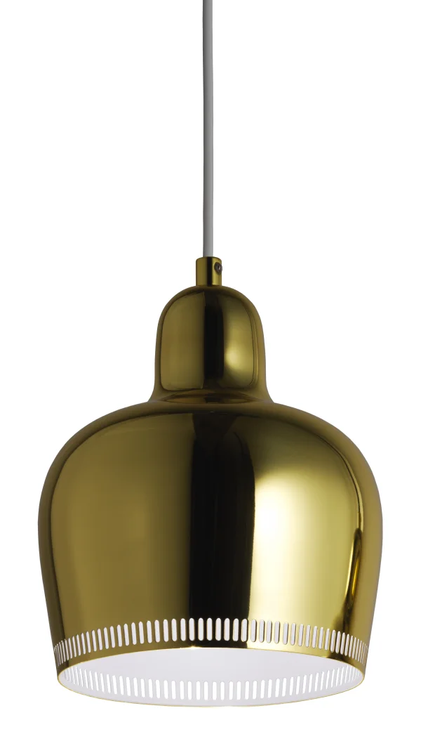 Artek A330S hanglamp Golden Bell - messing/wit