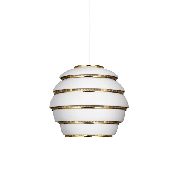 Artek A331 Hanglamp Beehive - wit/messing