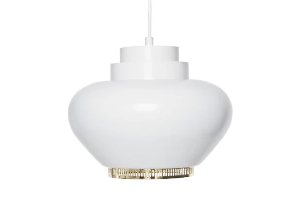 Artek A333 hanglamp - wit/messing