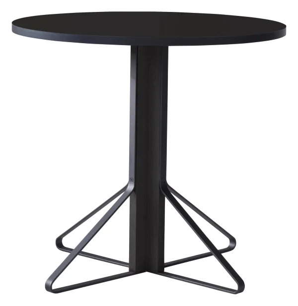 Artek Kaari ronde tafel klein - HPL zwart, hoogglans - Eiken, zwart - klein