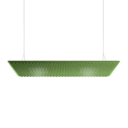 Artemide Eggboard Matrix akoestische hanglamp 160x80 groen