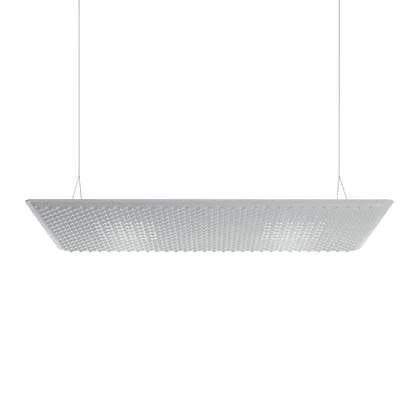 Artemide Eggboard Matrix akoestische hanglamp 160x80 wit