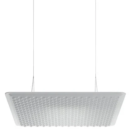 Artemide Eggboard Matrix akoestische hanglamp 80x80 wit