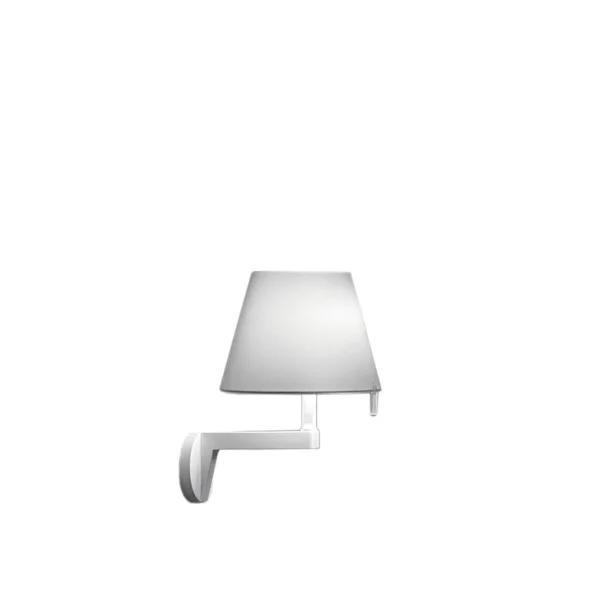 Artemide Melampo wandlamp - aluminiumgrijs - met aan-/uitschakelaar