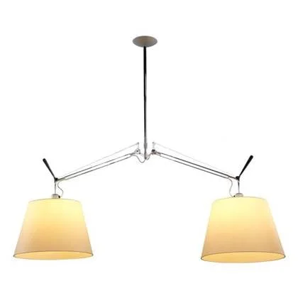 Artemide Tolomeo Basculante 2-arm hanglamp 32cm perkament