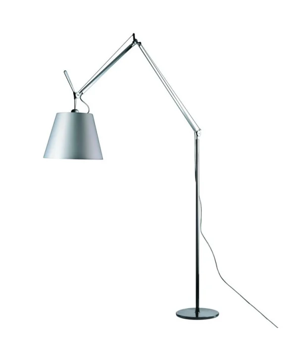 Artemide - Tolomeo Mega Staande Lamp met Dimmer Ø320 Grijs Satijn/Aluminium