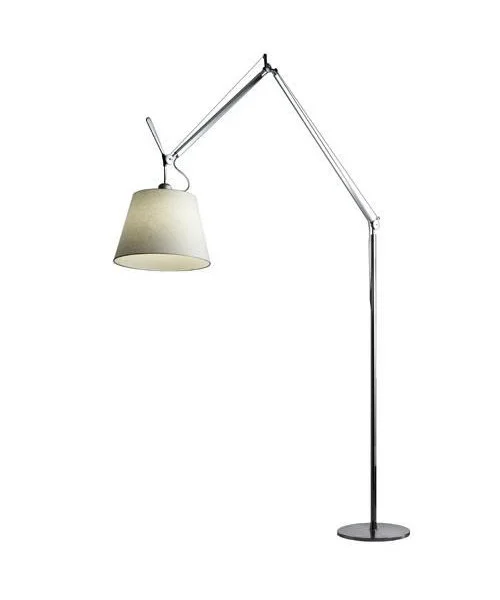 Artemide - Tolomeo Mega Staande Lamp met Dimmer Ø320 Perkament/Aluminium