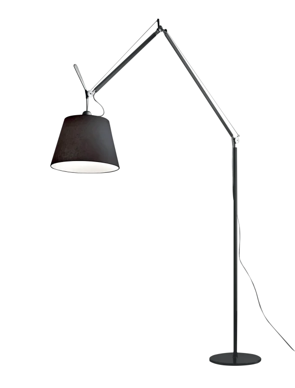 Artemide Tolomeo Mega Terra vloerlamp - zwart - zwart - Ø 32