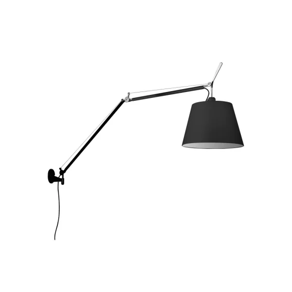 Artemide - Tolomeo Mega Wandlamp met Dimmer Ø360 Zwart