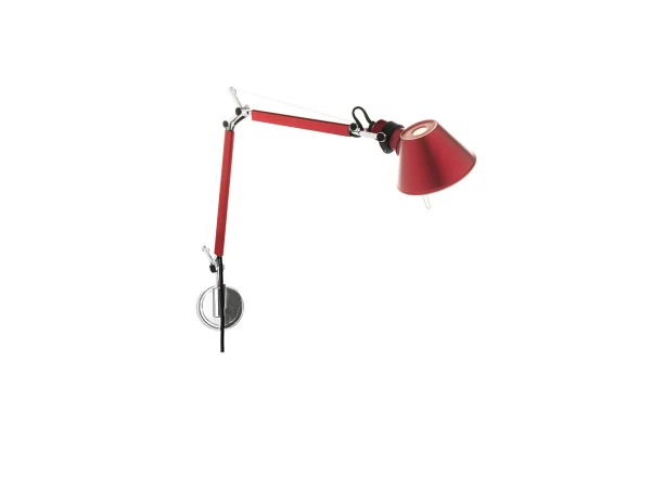 Artemide - Tolomeo Micro Parete Wandlamp Rood