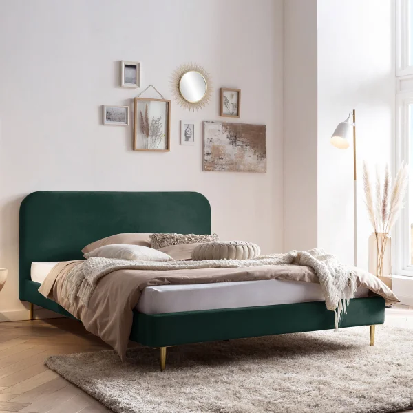 Artistiq Bed Federico Velvet, 180 x 200cm - groen