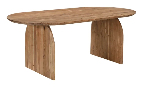 Artistiq Ovale Eettafel Sequia Acaciahout, 200 x 100cm - Bruin - Ovaal