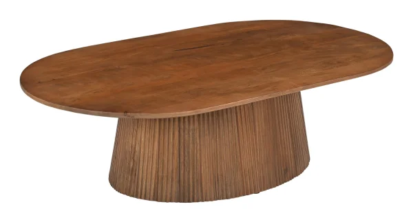 Artistiq Ovale Salontafel Dyann Mangohout, 120 x 70cm - Bruin - Ovaal