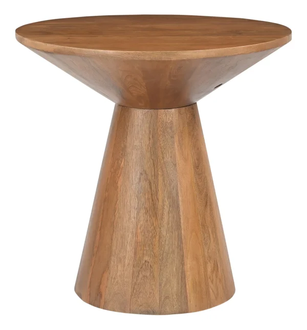 Artistiq Ronde Bijzettafel Elicia Mangohout, 60cm - Bruin