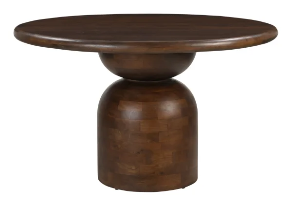 Artistiq Ronde Eettafel Chinedu Mangohout, 130cm - Bruin
