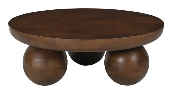 Artistiq Ronde Salontafel Ambur Mangohout, 90cm - Bruin