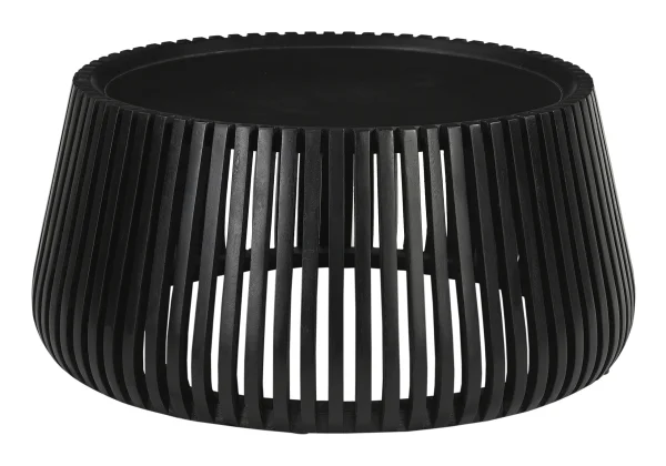 Artistiq Ronde Salontafel Eriverto Mangohout, 80cm - Zwart