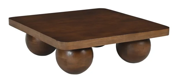 Artistiq Salontafel Ambur Mangohout, 90 x 90cm - Bruin - Vierkant