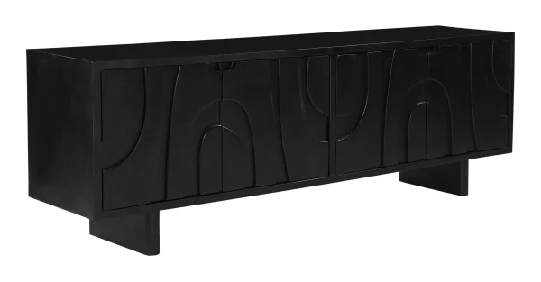 Artistiq TV-meubel Elisebeth Mangohout, 180cm - Zwart