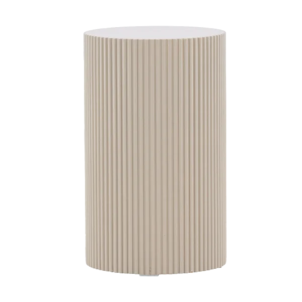 Asa houten bijzettafel beige - Ø 31 cm